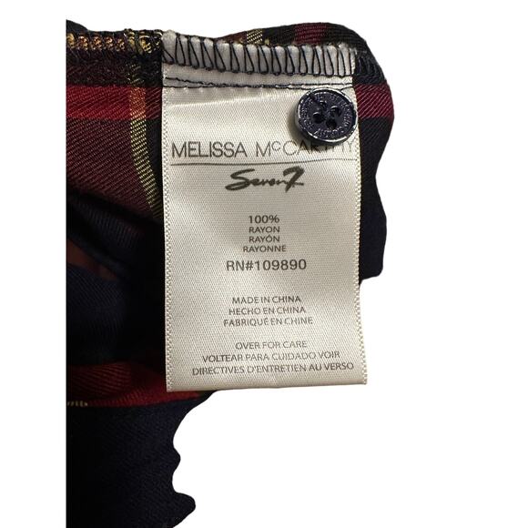 Melissa McCarthy- Plaid Tunic Dress Ruffle Flannel - 1X - Picture 9 of 10
